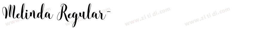 Melinda Regular字体转换